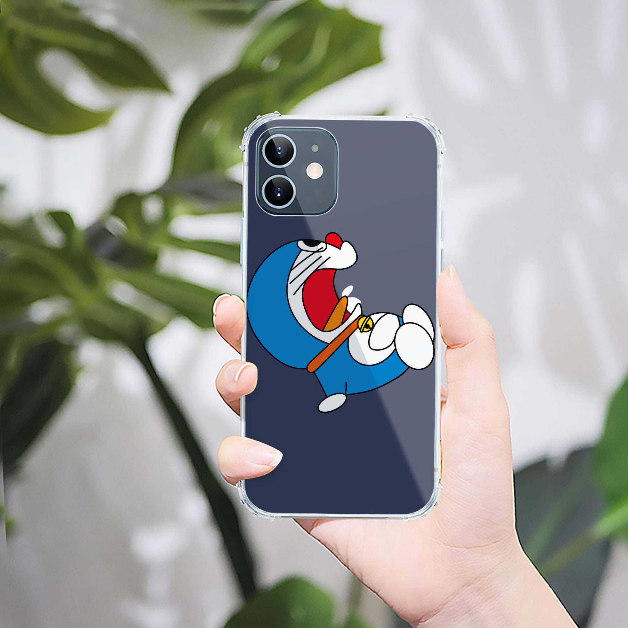（画像用） ドラえもん Doraemon 【iPhone 12シリーズ対応】透明スマホケース（クリアソフトケース）